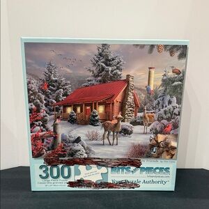 Puzzle Bits and Pieces 300 Pc New Friends winter deer puzzles SALE🔴3/$25!